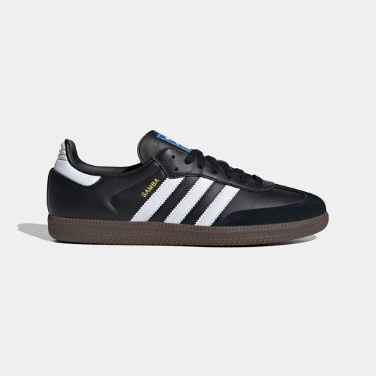 Adidas Samba OG Unisex Shoes in Black Having White Strips
