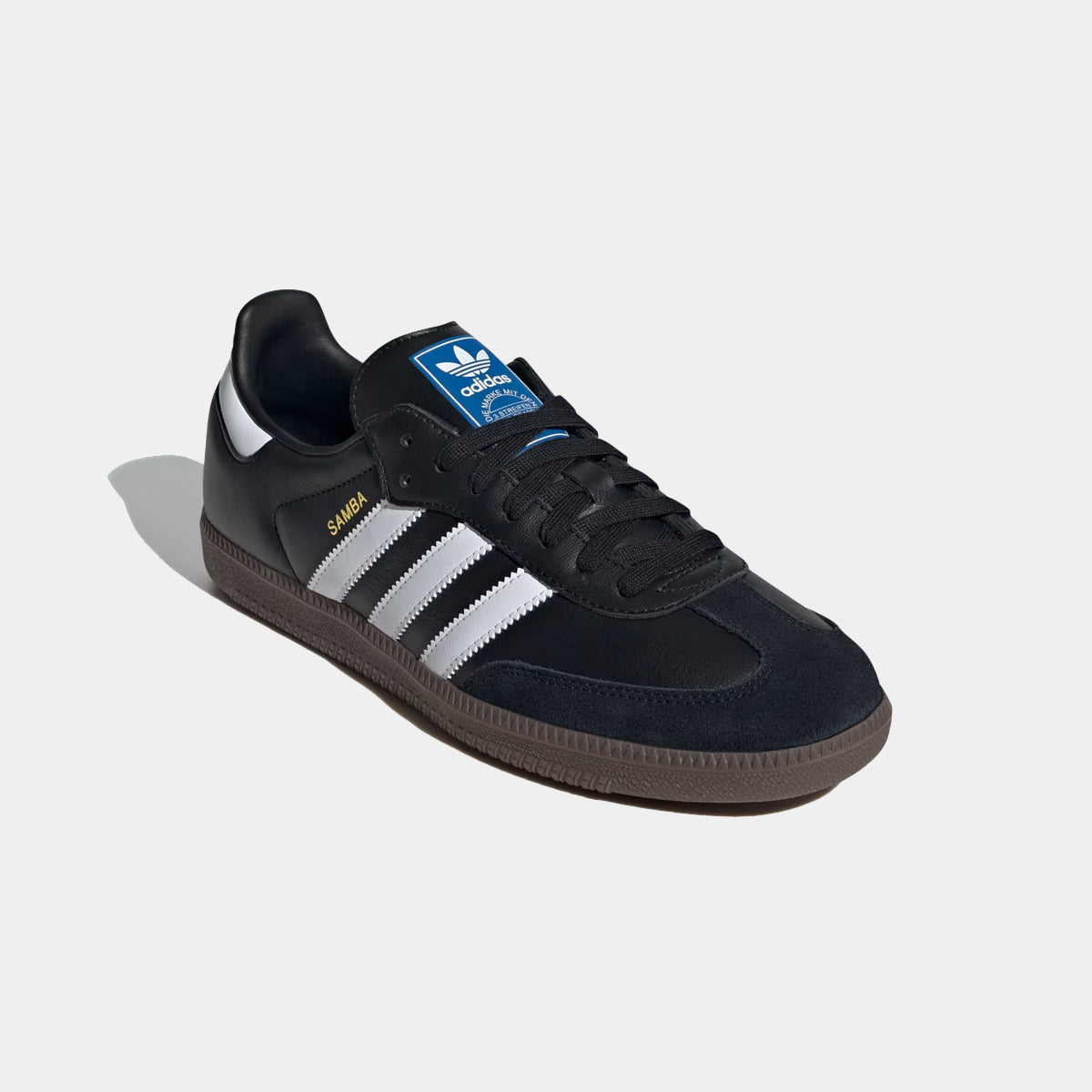 Adidas Samba OG Unisex Shoes in Black Having White Strips