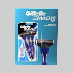 Gillette Mach3 Disposable Men’s Razors – 5 Count Pack