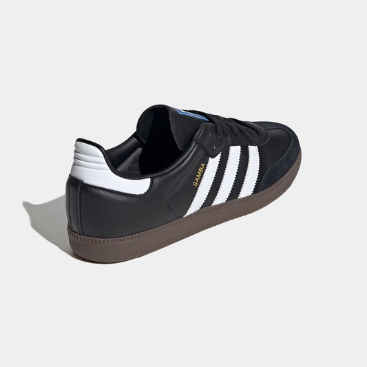 Adidas Samba OG Unisex Shoes in Black Having White Strips