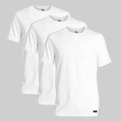 Ted Baker Men’s Essential Cotton Crew T-Shirts – 3-Pack White