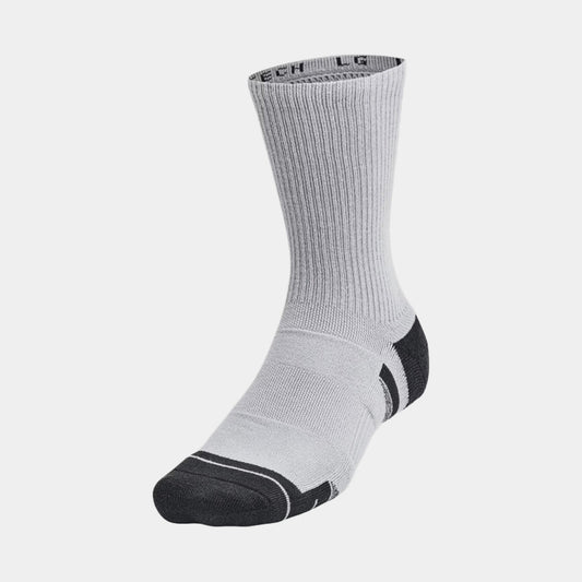 Under Armour Tech Quarter Training Socks in Gray