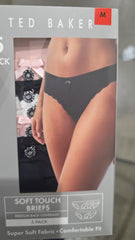 Ted Baker Ladies’ Soft-Touch Briefs – Pack of 5
