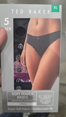 Ted Baker Ladies’ Soft-Touch Briefs – Pack of 5