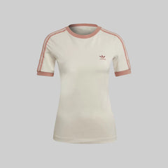 Adidas 3 Stripe Adicolor Classics Collegiate Tight T-shirt Pink Ivory