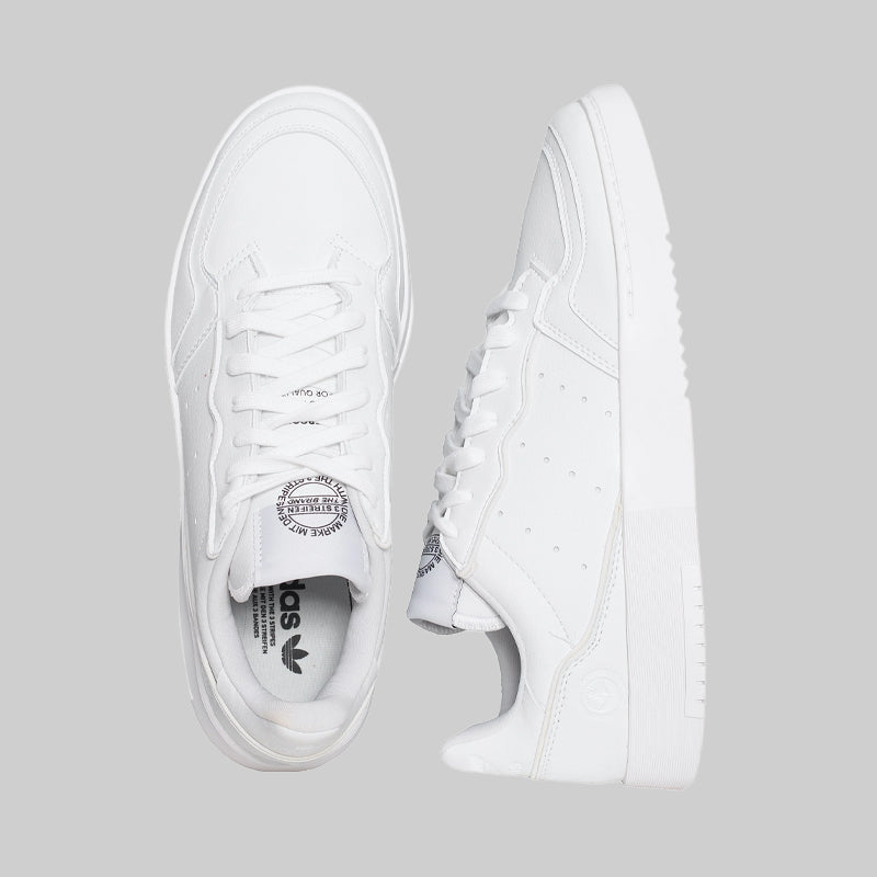 Adidas Men’s Supercourt Lace-Up Sneakers – Classic White