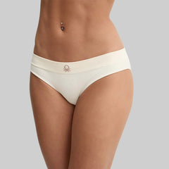 Benetton Ladies’ Seamless Ribbed High-Leg Briefs – 4 Pack