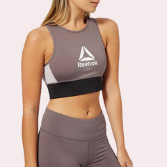 Reebok Grey Layering Bralette Sports Bra
