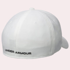 Under Armour UA Blitzing Stretch Fit Baseball Cap - White
