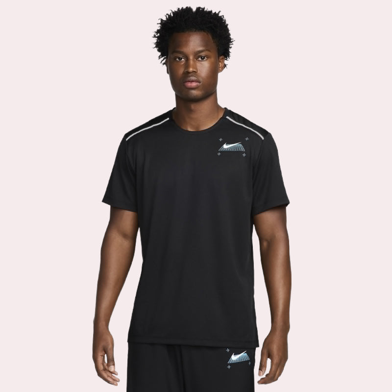 Nike Miler Short Sleeve Graphic Running T-shirt