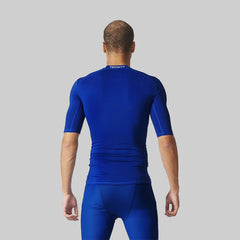 Adidas Men's Techfit Golf Baselayer Short Sleeve Shirt - Blue