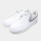 Nike Air Force 1 ’07 Low Men’s Trainers in White Having Blue Swoosh