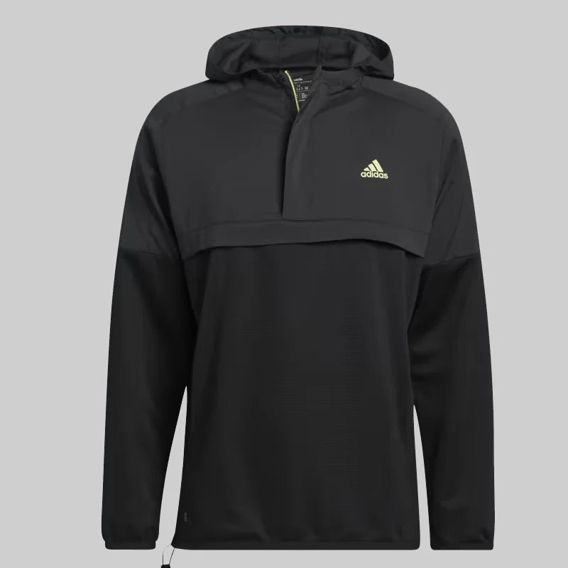 Adidas Primeblue 1/4-Zip Golf Hoodie - Black