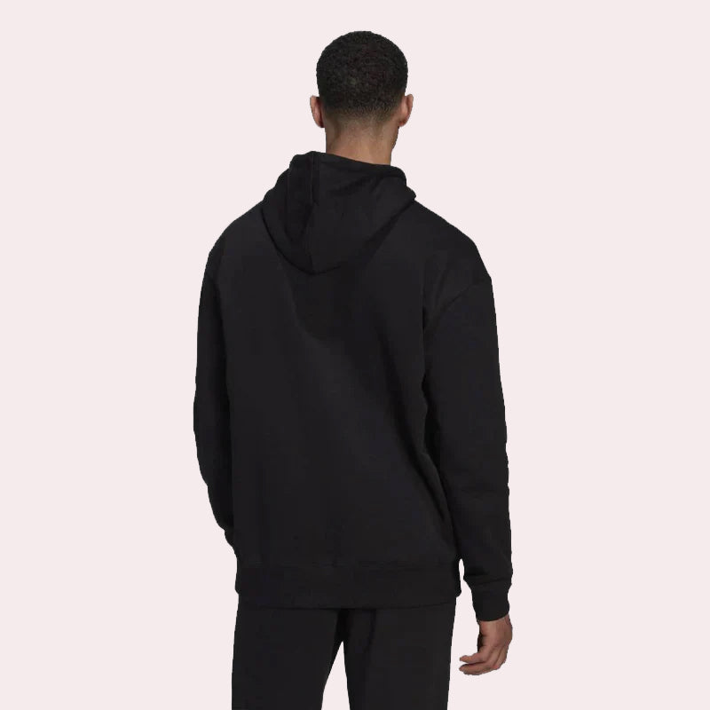 Adidas Feelvivid Cotton Fleece Drop Shoulder Hoodie - Black