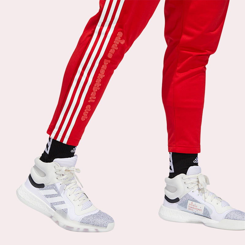 Adidas Marquee 3 Stripe Red Pants