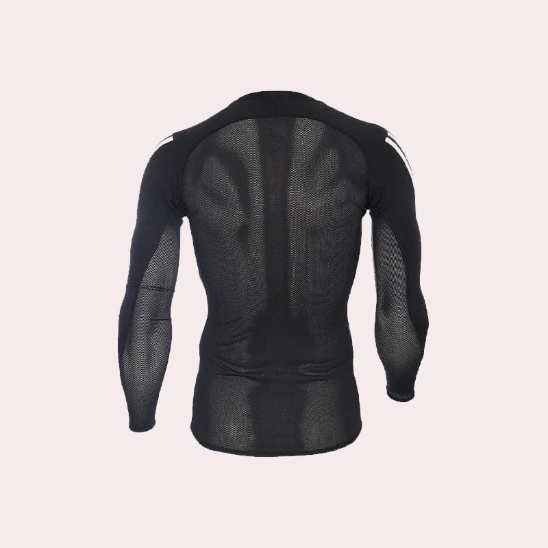 Adidas Alphaskin Sport 3-Stripes Long Sleve Jersey