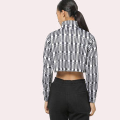 Adidas Originals 1/2 Zip Cropped Women Sweatshirt
