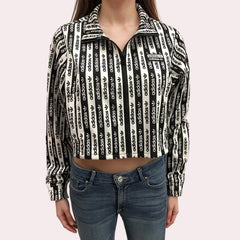 Adidas Originals 1/2 Zip Cropped Women Sweatshirt