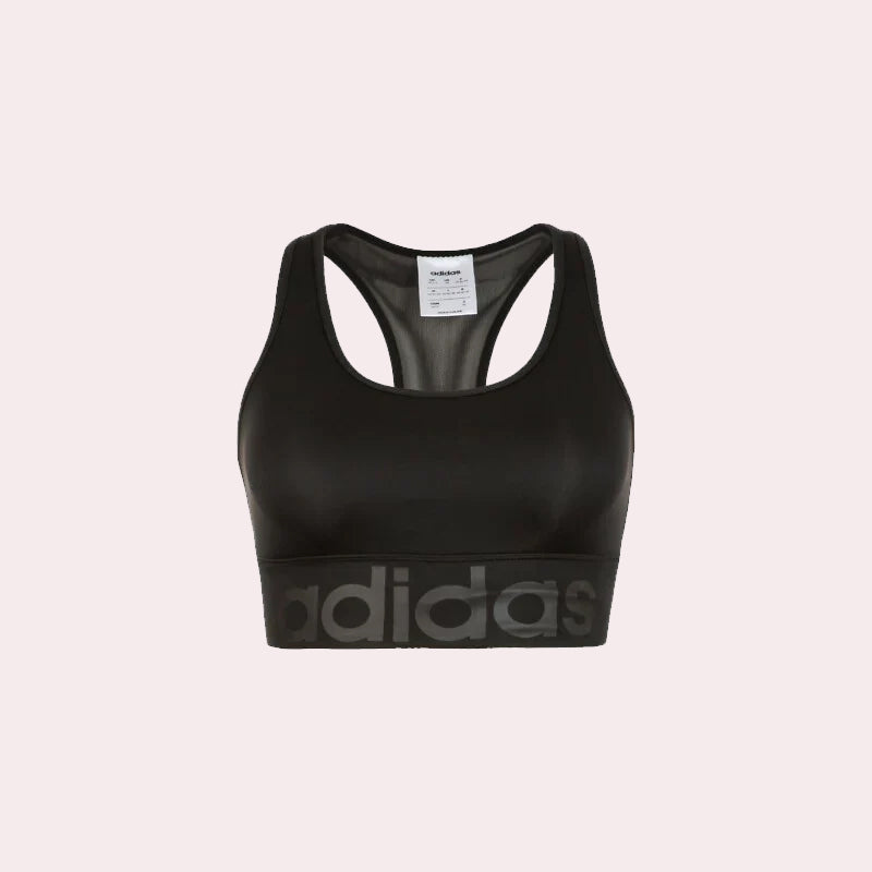 Adidas Originals D2M Logo Sports Black Bra