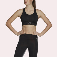 Adidas Originals D2M Logo Sports Black Bra