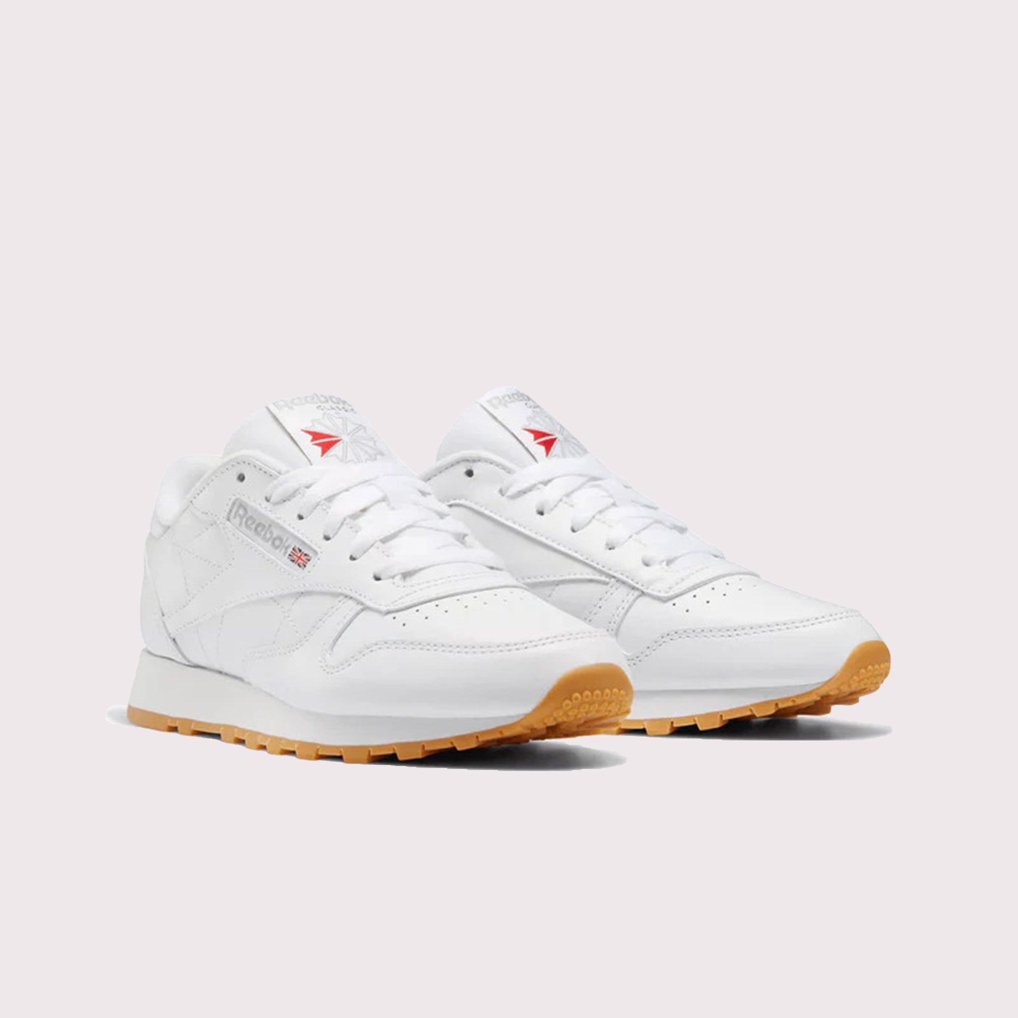 Reebok Classic Leather Shoes - White/Grey/Gum