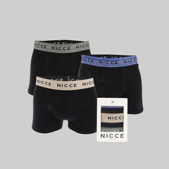 NICCE Platsa Men’s 3-Pack Boxer Shorts – Black