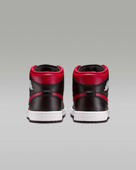 Nike Air Jordan Men's Retro 1 Mid Casual Shoes - Black/Red