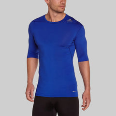 Adidas Men's Techfit Golf Baselayer Short Sleeve Shirt - Blue