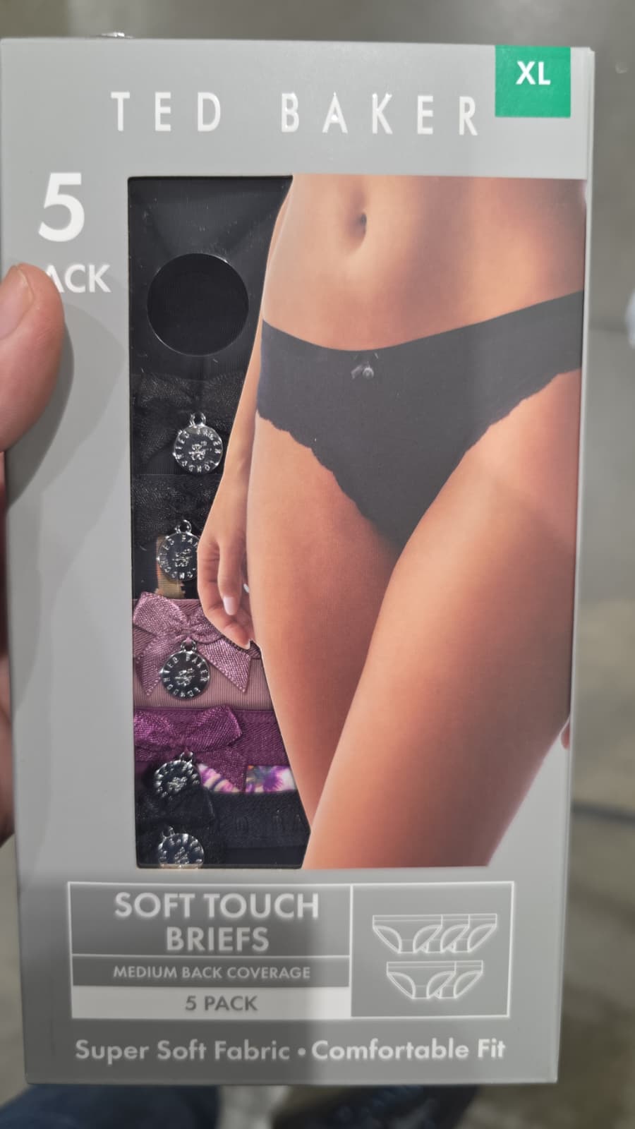 Ted Baker Ladies’ Soft-Touch Briefs – Pack of 5